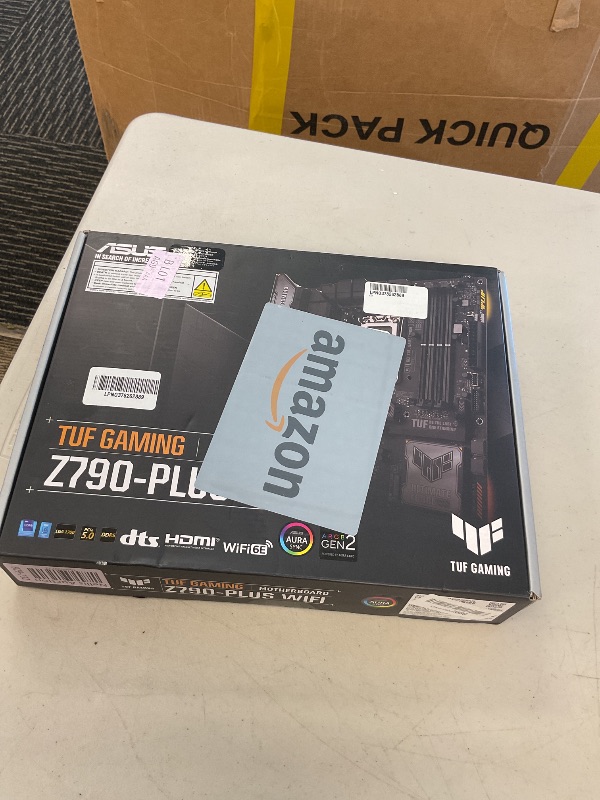 Photo 1 of ASUS TUF Gaming Z790-Plus WiFi LGA 1700(Intel 14th,12th &13th Gen) ATX Gaming Motherboard(PCIe 5.0,DDR5,4xM.2 Slots,16+1 DrMOS,WiFi 6,2.5Gb LAN,Front USB 3.2 Gen 2 Type-C,Thunderbolt 4(USB4),Aura RGB)