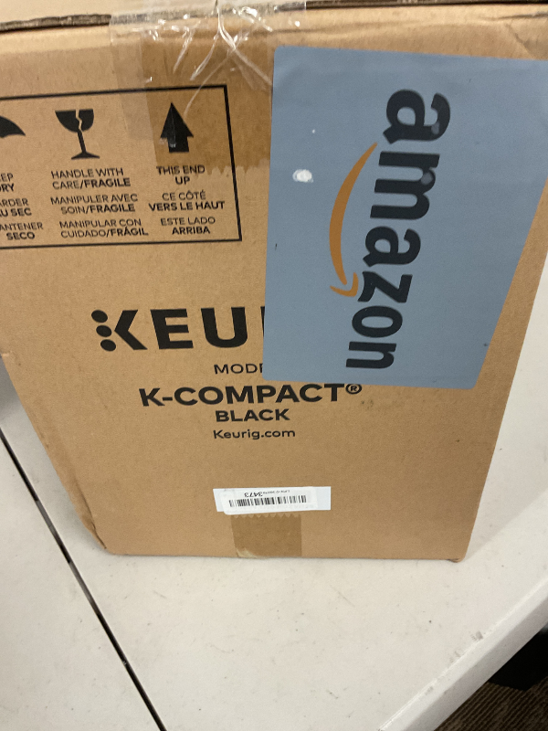 Photo 1 of Keurig K-Compact Single-Serve K-Cup Pod Coffee Maker, with 3 Brew Sizes, Smart Start Feature, 36oz Removable Reservoir, Black