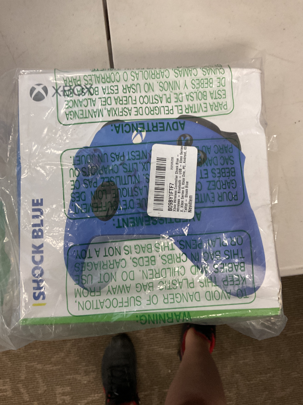 Photo 1 of Xbox Wireless Controller Shock Blue - Wireless - Bluetooth - USB Series X, Series S, One, PC, Android, iOS, Tablet - Shock Blue