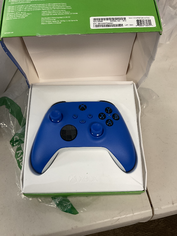 Photo 1 of Xbox Wireless Controller Shock Blue - Wireless - Bluetooth - USB Series X, Series S, One, PC, Android, iOS, Tablet - Shock Blue