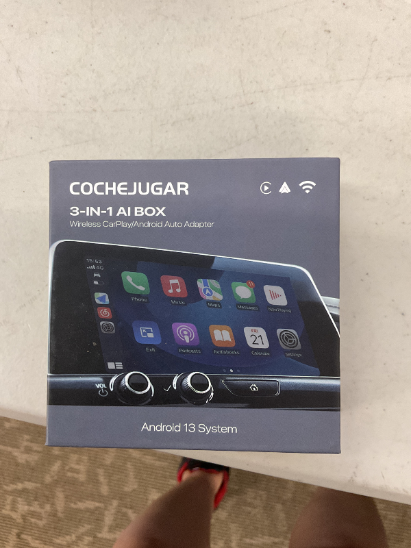 Photo 1 of Wireless CarPlay Adapter AI TVBOX- Supports Netflix, YouTube, Disney+, TikTok, Mirror Link, and Wireless CarPlay & Android Auto Dongle for OEM Wired CarPlay Cars from 2016