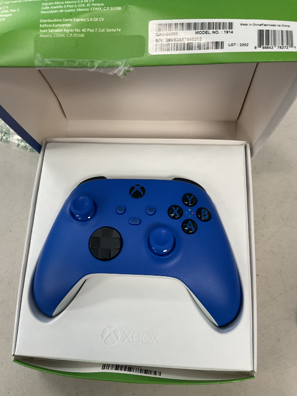 Photo 1 of Xbox Wireless Controller Shock Blue - Wireless - Bluetooth - USB Series X, Series S, One, PC, Android, iOS, Tablet - Shock Blue