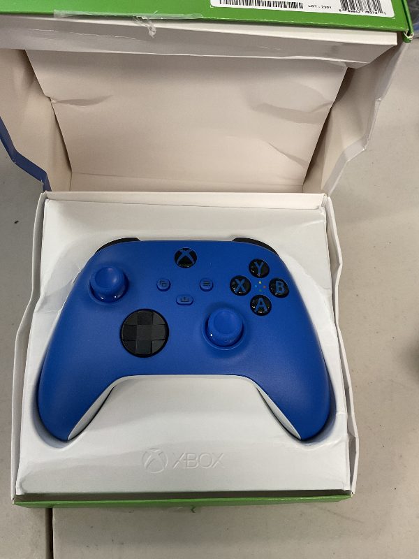 Photo 1 of Xbox Wireless Controller Shock Blue - Wireless - Bluetooth - USB Series X, Series S, One, PC, Android, iOS, Tablet - Shock Blue