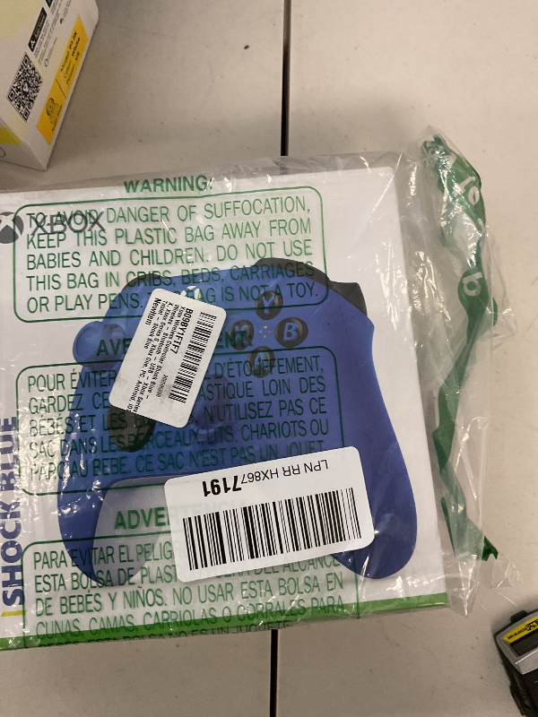 Photo 1 of Xbox Wireless Controller Shock Blue - Wireless - Bluetooth - USB Series X, Series S, One, PC, Android, iOS, Tablet - Shock Blue