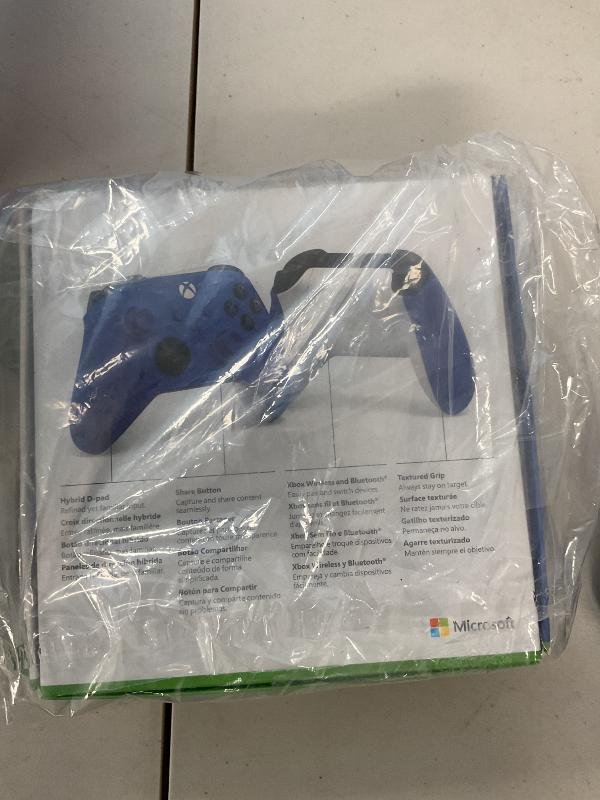 Photo 1 of Xbox Wireless Controller Shock Blue - Wireless - Bluetooth - USB Series X, Series S, One, PC, Android, iOS, Tablet - Shock Blue