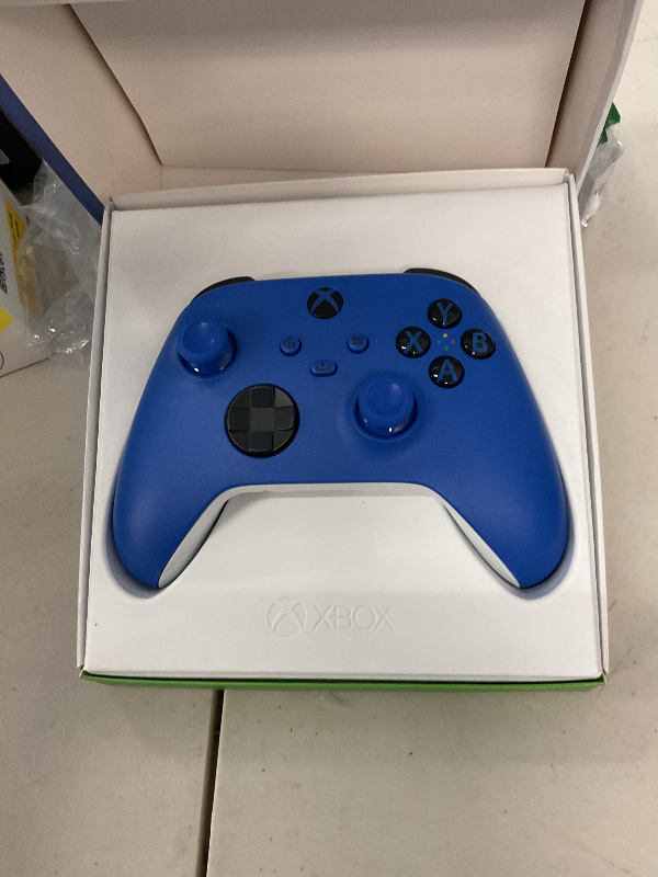 Photo 1 of Xbox Wireless Controller Shock Blue - Wireless - Bluetooth - USB Series X, Series S, One, PC, Android, iOS, Tablet - Shock Blue