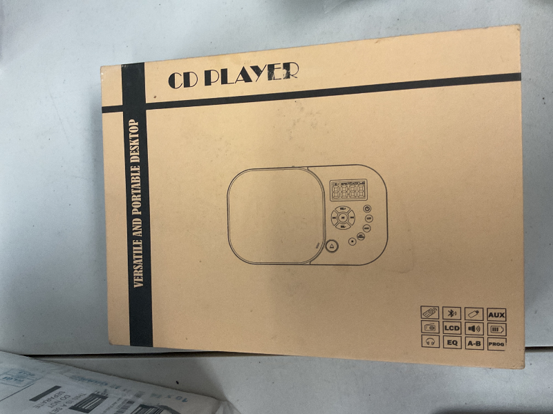 Photo 1 of CD Player Portable,MONODEAL Dual Stereo Speakers Portable CD Player with Bluetooth Speakers, 4000mAh Rechargeable Player for Car/Home with Remote Control, Support USB/AUX,Headphone Jack