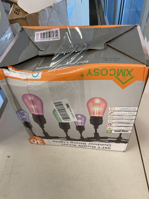 Photo 1 of XMCOSY+ Outdoor String Lights, Smart 98Ft RGBW Patio Lights Waterproof, App Control, Work with Alexa, Color Changing LED String Light for Outside Yard