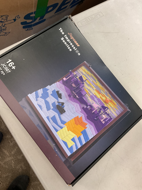 Photo 1 of Monet Art Building Sets for Adults, 3D Wall Art Craft Building Kit or Table Display, Ideas Creative Toy Building Crafts Set for Adults and Teens, Compatible with Lego Building Bricks