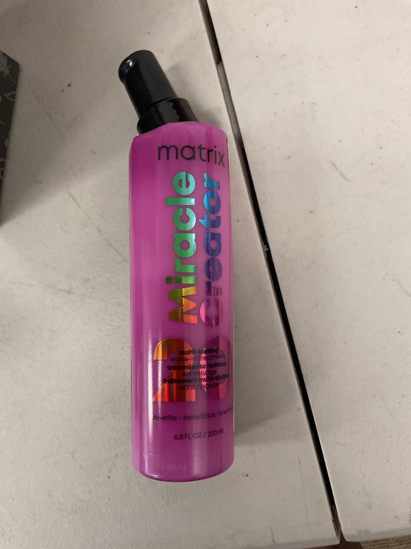 Photo 1 of Matrix Miracle Creator Leave-In Conditioner - Anti-Frizz, Heat Protection, Moisturizing & Detangling, For All Hair Types, 20 Benefits