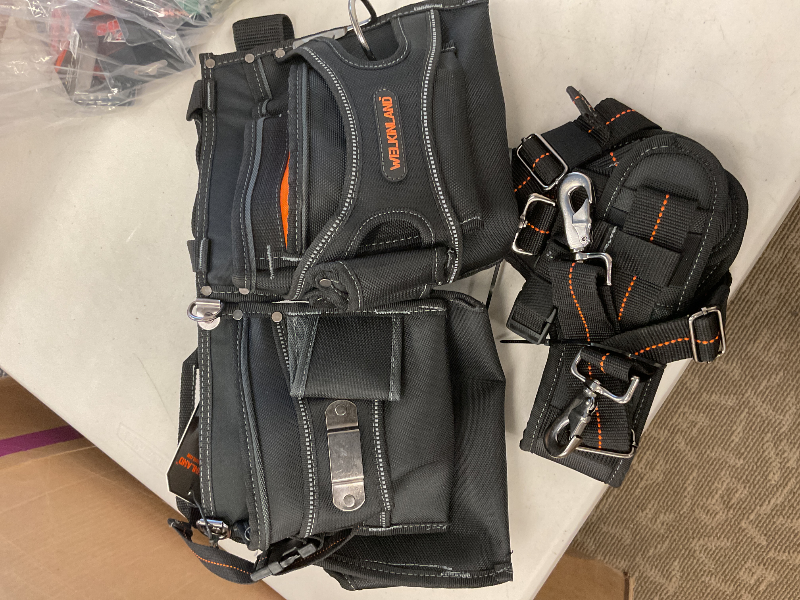 Photo 1 of WELKINLAND Heavy-Duty Electrician tool belt, Electricians tool pouch, Electrician tool pouch, Electrician pouch, Electrical tool pouch, Tool pouch belt, Technicians tool belt, HVAC tool belts for men
