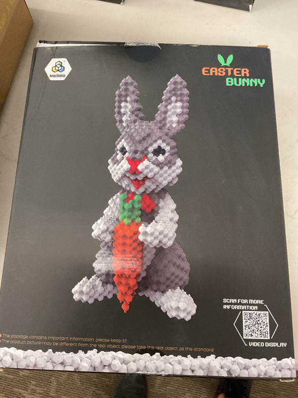 Photo 1 of KADELE Easter Bunny Building Animal Sets, Extremely Challenging STEM Building Blocks Decor for Adults Kids, Micro 3D Educational Toys for Boys Girls Ages 8 and Up (927 Pieces)