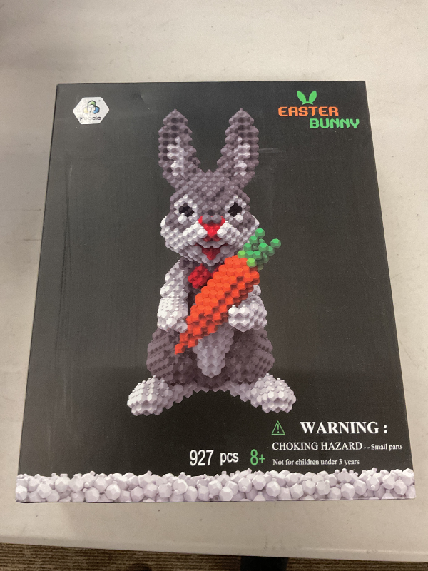Photo 1 of KADELE Easter Bunny Building Animal Sets, Extremely Challenging STEM Building Blocks Decor for Adults Kids, Micro 3D Educational Toys for Boys Girls Ages 8 and Up (927 Pieces)