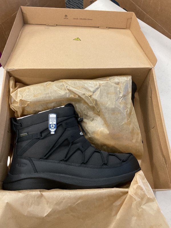Photo 1 of KEEN Women's Uneek SNK 2 Waterproof Chukka Boot, Triple Black/Black, 11