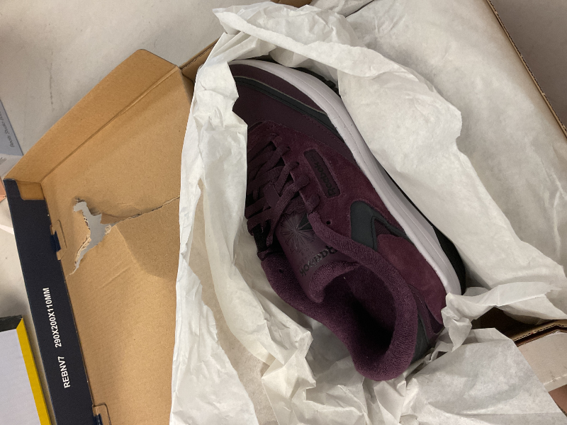 Photo 1 of Reebok Girl's Club C Extra Sneaker, Black/Midnight Plum/White, Big Kid 5