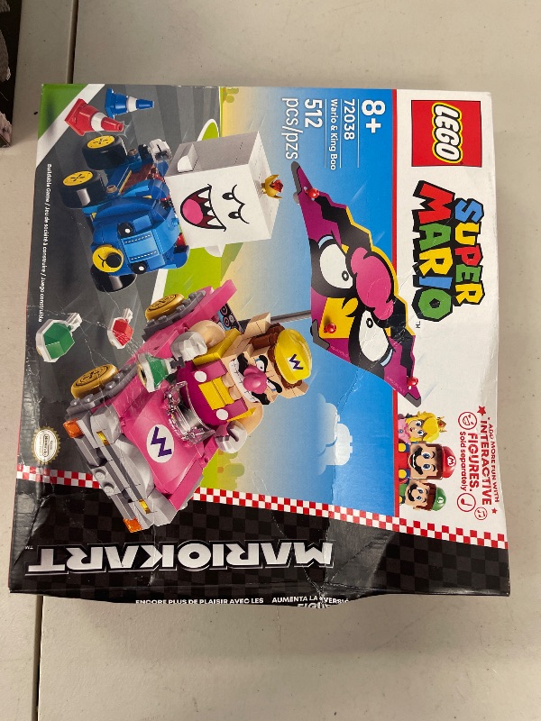 Photo 1 of LEGO Super Mario: Mario Kart – Wario & King Boo Building Toy for Kids - Buildable Car Toys W/Drifting Action for Boys & Girls, Ages 8+ - Pretend Play Gift Idea for Birthdays & Any Gaming Fans - 72038
