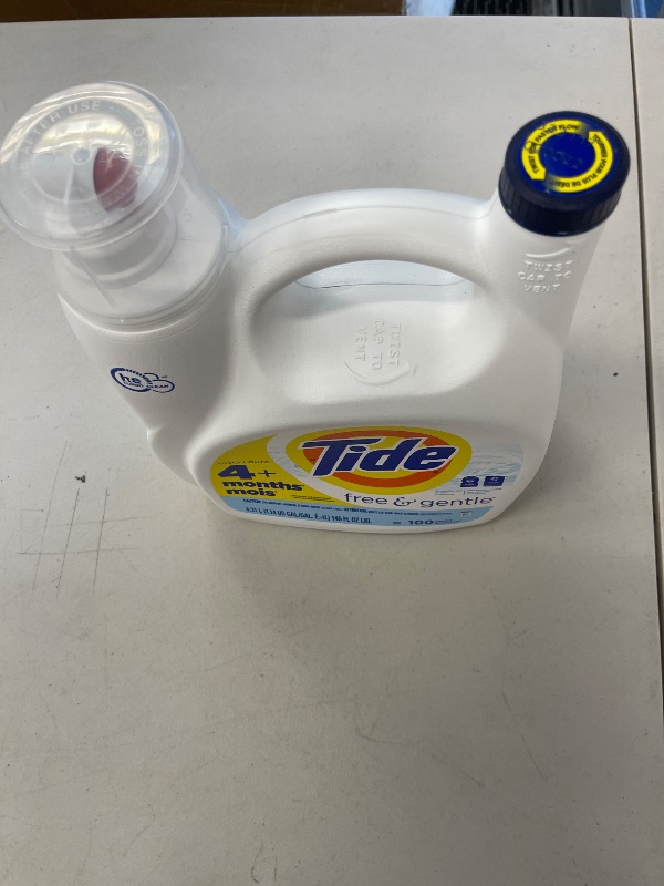 Photo 1 of Tide, Liquid Detergent Free & Gentle, 146 Fl Oz
