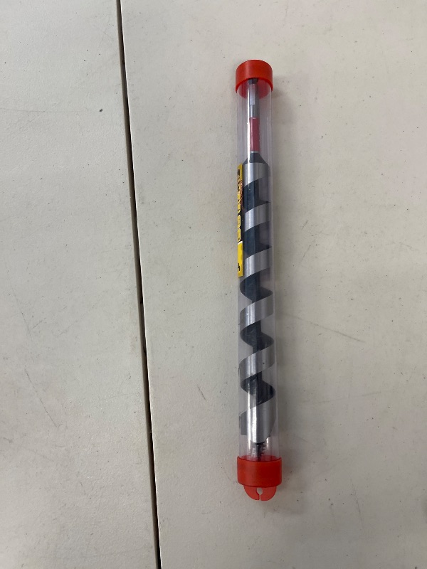 Photo 1 of 1" x 12" Auger Drill Bit for Wood, Hex Shank 3/8 Inch, Wood Boring Drill Bits, Ship Auger Long Drill Bit for Soft and Hard Wood, Plastic, Drywall Tree Stump and Composite Materials