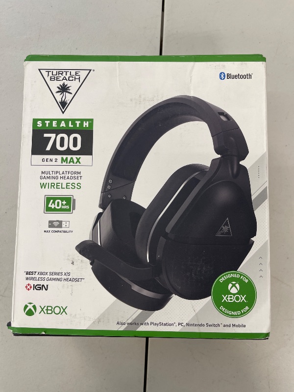 Photo 1 of Turtle Beach Stealth 700 Gen 2 MAX Multiplatform Amplified Wireless Gaming Headset for Xbox Series X|S, Xbox One, PS5, PS4, Windows 10 & 11 PCs, Nintendo Switch - Bluetooth, 50mm Speakers - Black