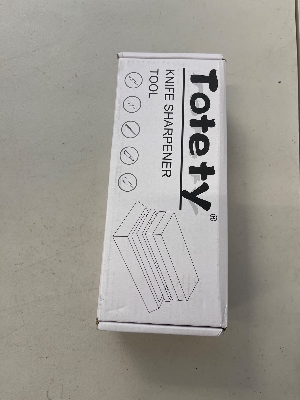 Photo 1 of Totety Sharpening Stone - Ideal Whetstone & Tumbler Knife Sharpener - Leather Strop Kit with Sharpening - Gifts for Men who Have Everything