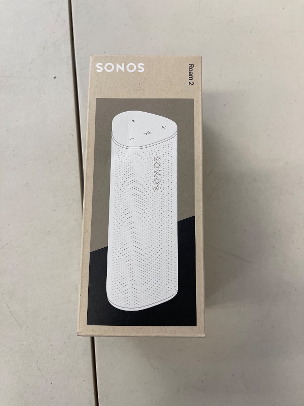Photo 1 of Sonos Roam 2 - White - Portable Waterproof Bluetooth Speaker