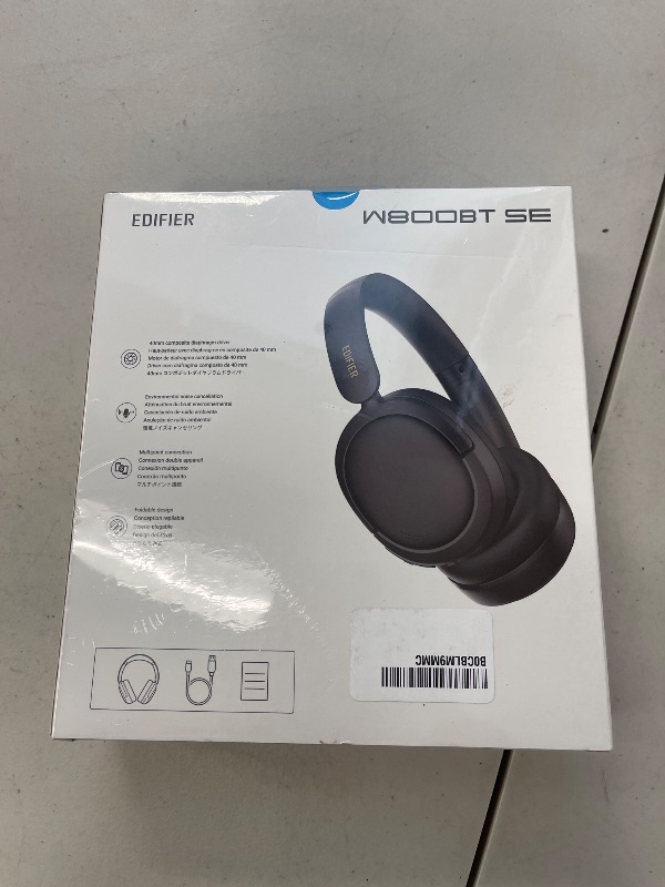 Photo 1 of Skullcandy Crusher Evo Wireless Bluetooth Headphones with Multi-Sensory Bass and Charging Cable, Noise Isolating Over-Ear Fit, Up to 40 Hours Battery, Microphone for iPhone Android - True Black
