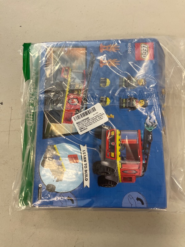 Photo 1 of LEGO City Fire Ladder Truck Toddler Toy - Fire Truck Toy with 2 Firefighter Minifigures, Digital Guide for Boys and Girls, Ages 4+ - Learning, Educational Toy for Preschool - 60463