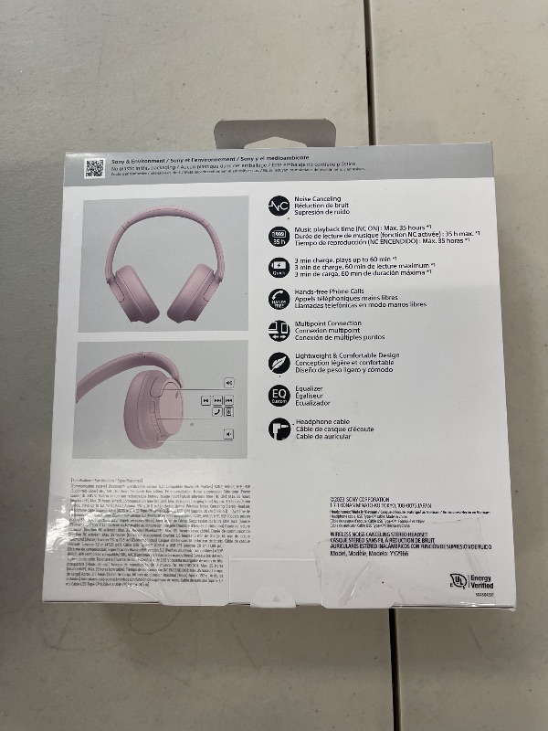 Photo 1 of Sony WH-CH720N Noise Canceling Wireless Headphones Bluetooth Over The Ear Headset with Microphone, Pink