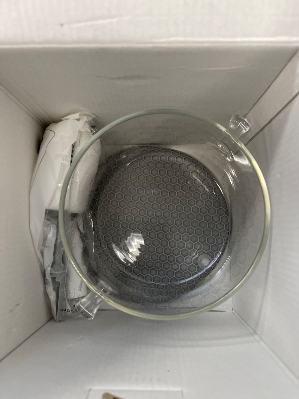 Photo 1 of Clear Glass Pot Set for Cooking On Stove - 1.5l/50 Fl Oz Glass Cookware Simmer Pot for Safe for Pasta Noodle, Soup, Milk