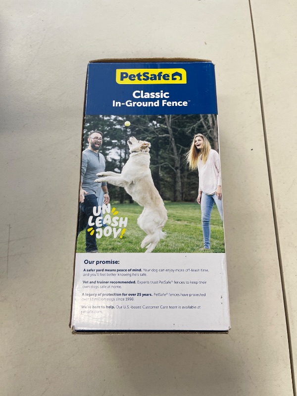 Photo 1 of PetSafe Classic In-Ground Fence In Ground Cat Fence, Underground Dog Containment System Expandable Up to 5 Acres, Digital LCD Screen, 8 Different Collar Settings, Invisible, Pet Training