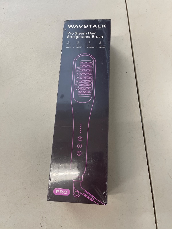 Photo 1 of Wavytalk Pro Steam Hair Straightener Brush, Steamline Pro 3 in 1 Straightening Brush, Steam Reduces Damage, Nourishes Hair, and Expedites Straightening