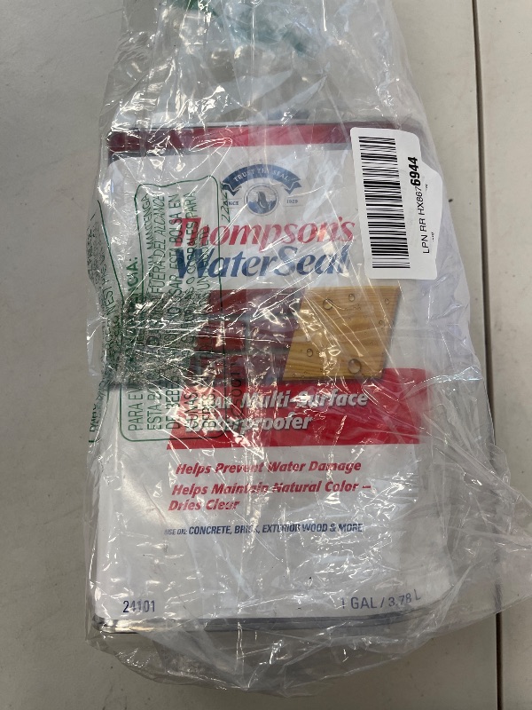 Photo 1 of Thompson’s WaterSeal Multi-Surface Waterproofer Stain, Clear, 1 Gallon