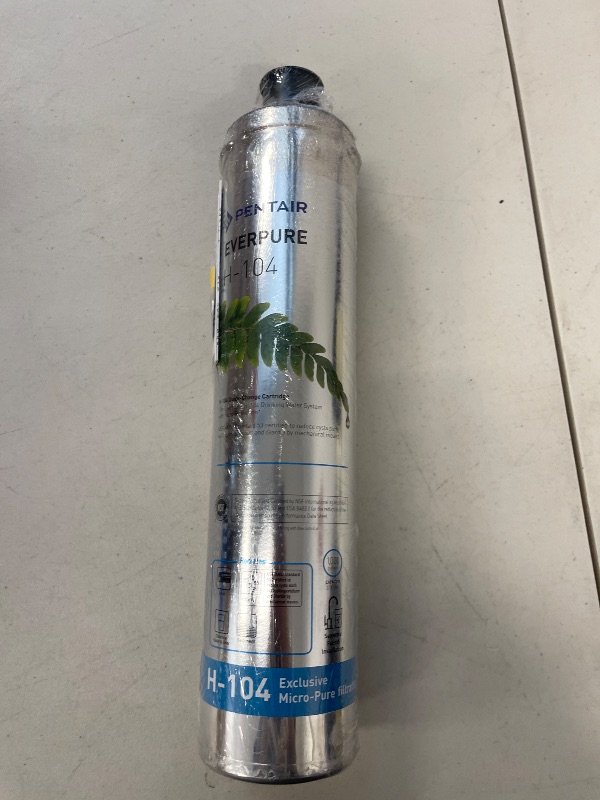 Photo 1 of Pentair Everpure H-104 Quick-Change Filter Cartridge, EV961211, For Use in Everpure H-104 Drinking Water System, 1,000 Gallon Capacity, 0.5 Micron