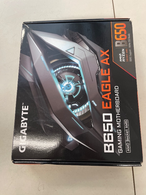 Photo 1 of GIGABYTE B650 Eagle AX AM5 LGA 1718 AMD B650 ATX, DDR5 Triple M.2, PCIe 5.0, USB 3.2 Gen2x2 Type-C, AMD Wi-Fi 6E, Realtek GbE LAN