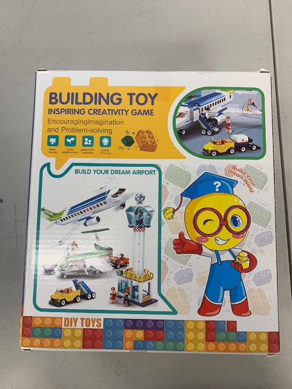 Photo 1 of City Passenger Airplane Toy Building Set twith Passenger Airplane and Cargo Planes Gifts for Kids Boys Girls Age 6-12