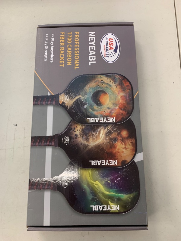 Photo 1 of NEYEABL NL-3 T700 Carbon Fiber Pickleball Paddle USAPA Approved Ultra-Light 8.04oz with Honeycomb Core & Premium Grip Indoor/Outdoor Play (Ages 16-80)