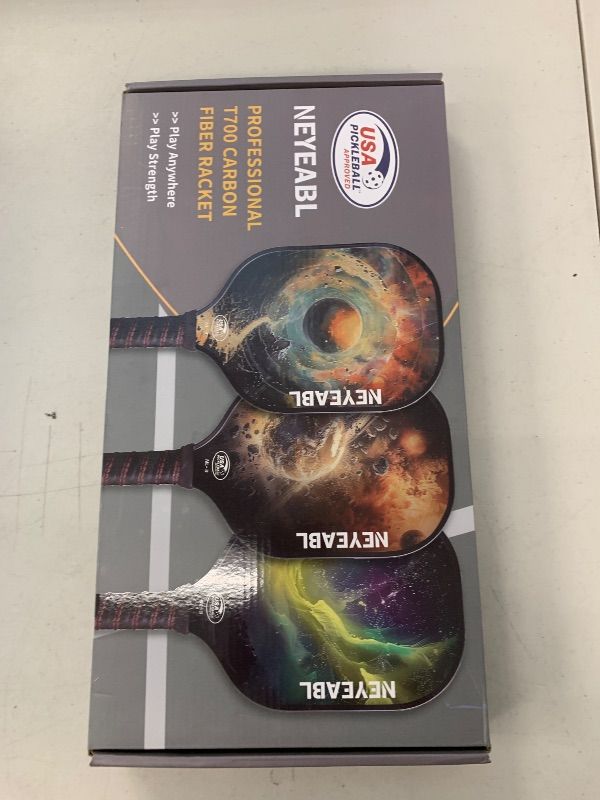 Photo 1 of NEYEABL NL-3 T700 Carbon Fiber Pickleball Paddle USAPA Approved Ultra-Light 8.04oz with Honeycomb Core & Premium Grip Indoor/Outdoor Play (Ages 16-80)