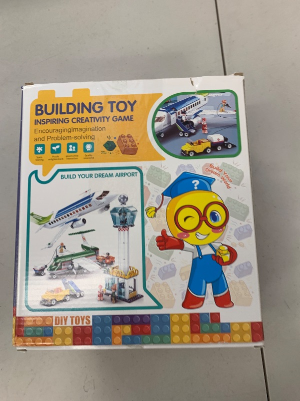 Photo 1 of City Passenger Airplane Toy Building Set twith Passenger Airplane and Cargo Planes Gifts for Kids Boys Girls Age 6-12
