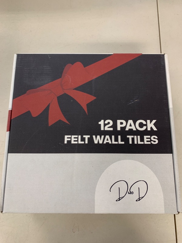 Photo 1 of DuoD Large Felt Wall Tiles & Cork Board Set, 47x35 Inch | Includes 30 Push Pins & 96 Adhesive Tapes | 12 Felt Bulletin Board Tiles for Office, Dorm, Classroom, or Home Decor (Royal Blue and White)