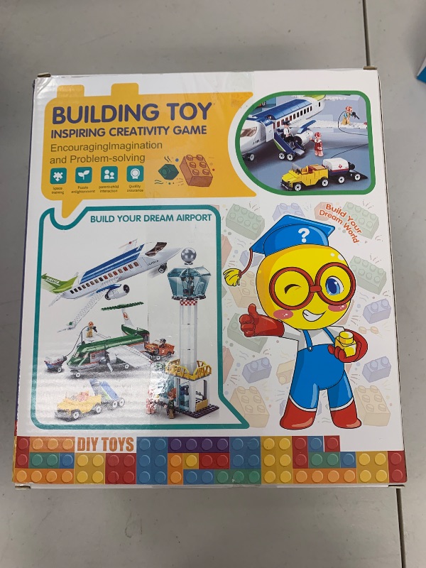 Photo 1 of City Passenger Airplane Toy Building Set twith Passenger Airplane and Cargo Planes Gifts for Kids Boys Girls Age 6-12