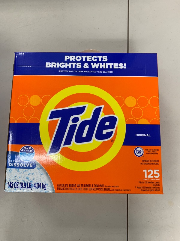 Photo 1 of Tide Powder Laundry Detergent Original 102 Loads, 143 Ounce