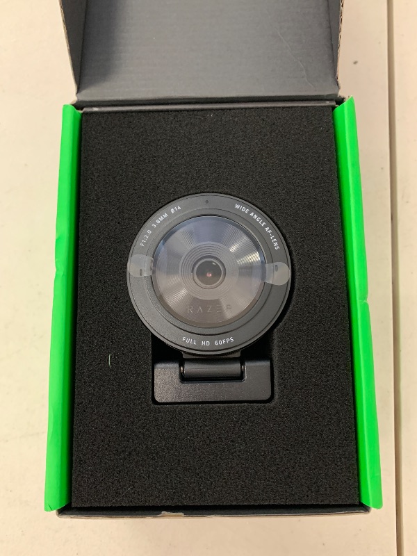 Photo 1 of Razer Kiyo Pro Webcam for Streaming, Gaming, Video Calls: Full HD 1080p 60FPS - Adaptive Light Sensor - HDR Enabled - Wide Angle Lens with Adjustable FOV - Works with OBS, Xsplit, Twitch, Zoom, Teams
