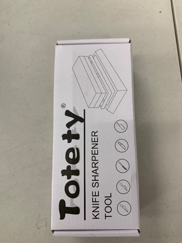 Photo 1 of Totety Sharpening Stone - Ideal Whetstone & Tumbler Knife Sharpener - Leather Strop Kit with Sharpening - Gifts for Men who Have Everything