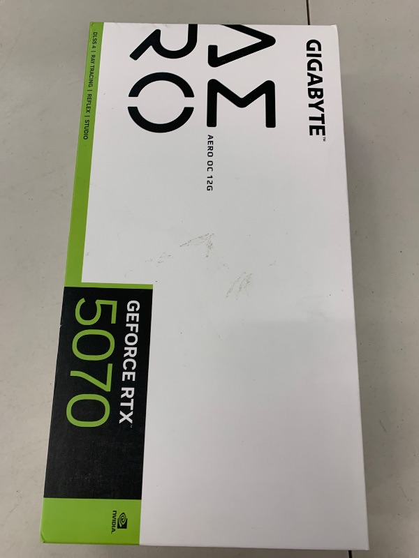 Photo 1 of GIGABYTE GeForce RTX 5070 AERO OC 12G Graphics Card, 12GB 192-bit GDDR7, PCIe 5.0, WINDFORCE Cooling System, GV-N5070AERO OC-12GD Video Card