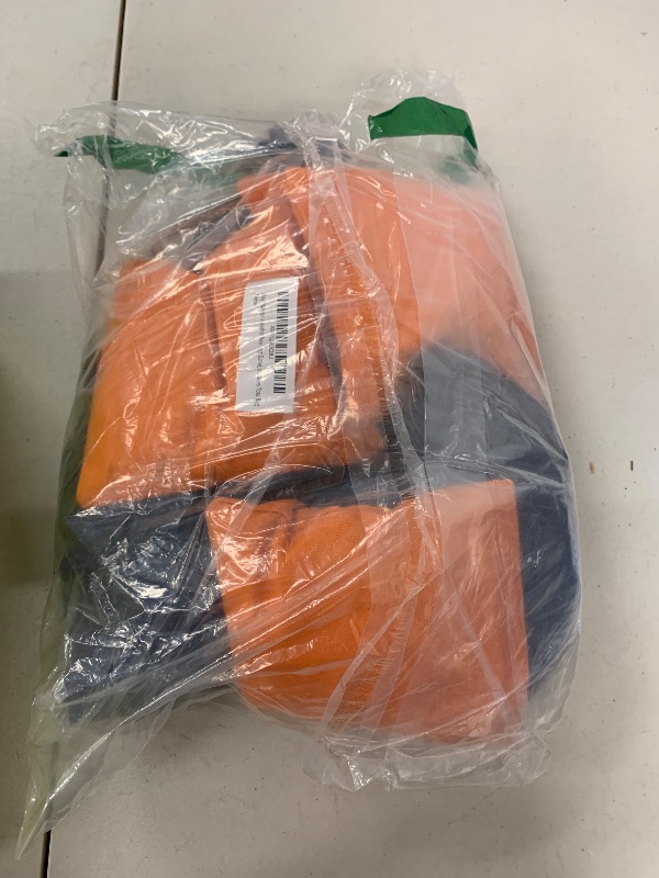 Photo 1 of Play Platoon Weather Resistant Cornhole Bags - Set of 8 Regulation Size - Orange & Navy Blue - Durable Duck Cloth for Tossing Game, Includes Tote Bag