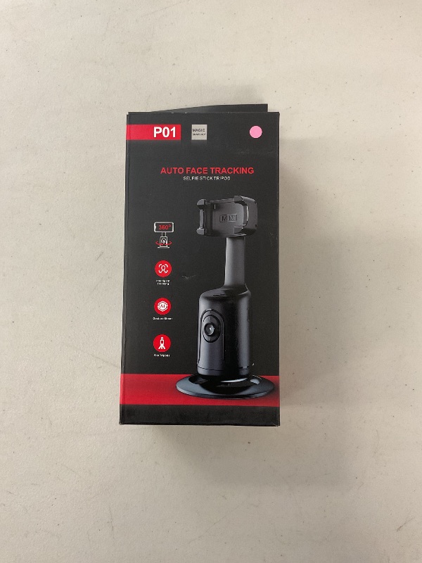 Photo 1 of 2025 Auto Face Tracking Tripod 360° Rotation,AFARER face Body Tracking Phone Holder, AI Gesture Phone Camera Mount with Remote, face Tracking Camera Following Tripod for tiktok Vlog Streaming -Pink