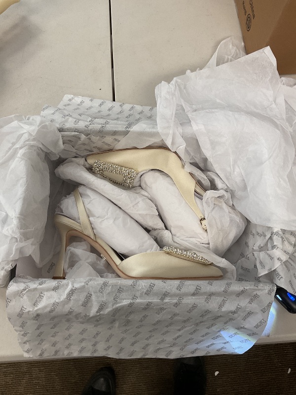 Photo 1 of Jewel Badgley Mischka Verena Slingback Stiletto Heels