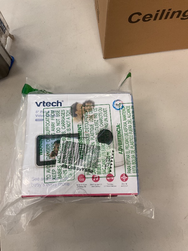 Photo 1 of VTech VM924 Remote Pan-Tilt-Zoom Video Baby Monitor, 5" LCD Screen, Up to 17 Hrs Video Streaming, Night Vision, Up to 1000ft Range, Soothing Sounds, 2-Way Talk, Temperature Sensor,Secured Transmission