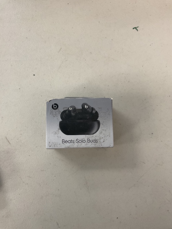 Photo 1 of Beats Solo Buds - Wireless Bluetooth Earbuds | 18 Hours of Battery Life | Apple & Android Compatibility | Built-in Microphone - Matte Black (Renewed)