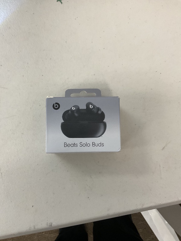 Photo 1 of Beats Solo Buds - Wireless Bluetooth Earbuds | 18 Hours of Battery Life | Apple & Android Compatibility | Built-in Microphone - Matte Black (Renewed)